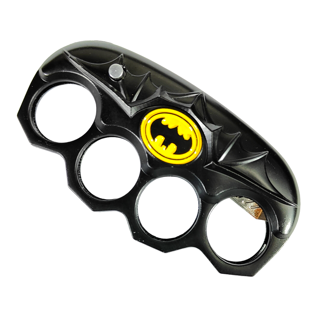 black superhero style  knife collectible