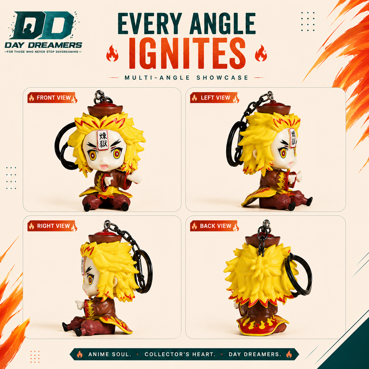 Rengoku Chibi Keychain