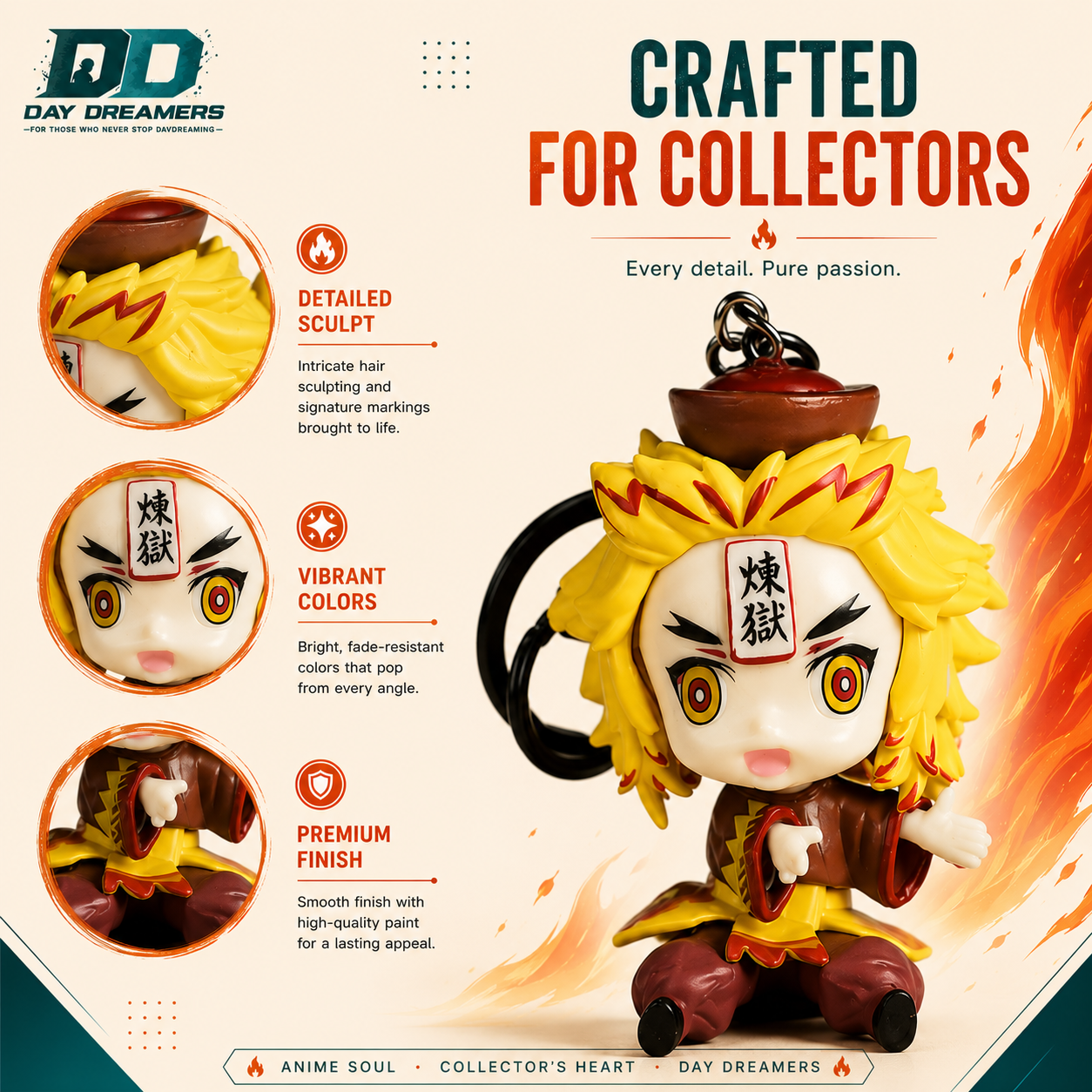 Rengoku Chibi Keychain